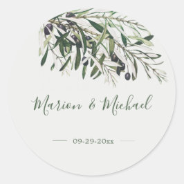 Adesivo Clas de Casamento do Branqueamento de Oliveiras Bo