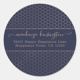 Adesivo Clas de endereço do Girassol Marinho e do Rosa Gol