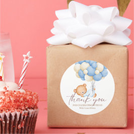 Adesivo Clas de primeiro aniversario do Bear Watercolor Bo