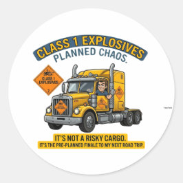 Adesivo Class 1 Explosives Trucker Gift | Funny ADR Hazard