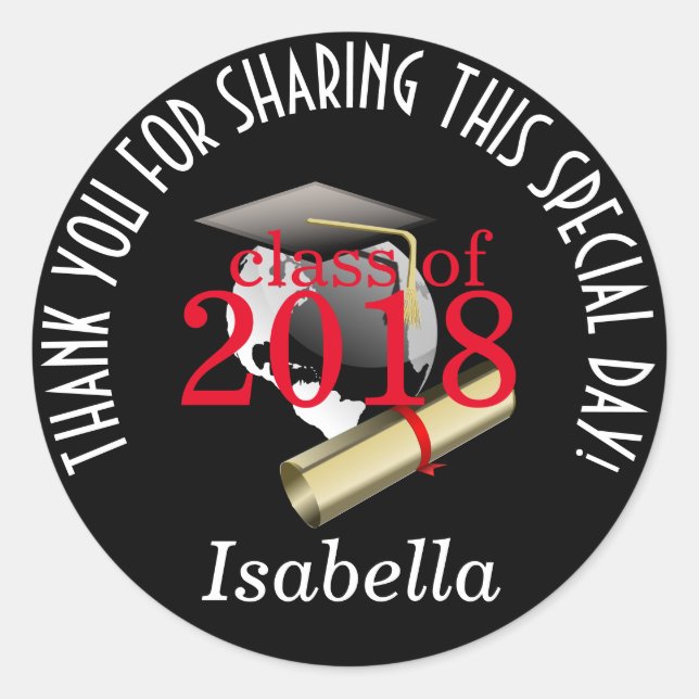 Adesivo Classe 20xx - Obrigado (Frente)