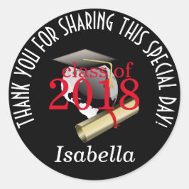 Adesivo Classe 20xx - Obrigado