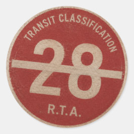 Adesivo Classe 28 de Acesso Restrito ao Trânsito da RTA