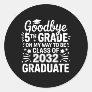 Adesivo Classe 5 De Adeus De 5 De 2032