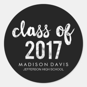 Adesivo Classe chique do giz   da graduação 2017