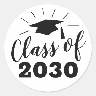 Adesivo Classe clássica da graduação de preto do favor 