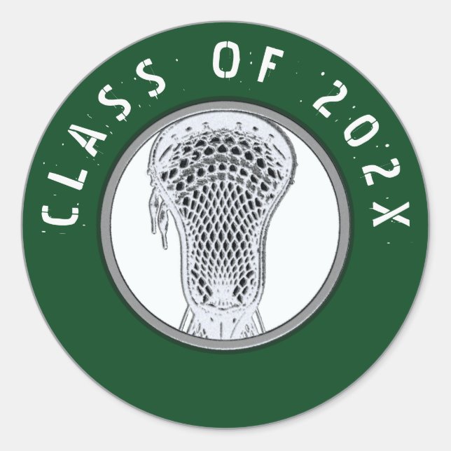 Adesivo Classe da equipe Lacrosse de 2025 Classic Round St (Frente)