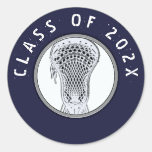 Adesivo Classe da equipe Lacrosse de 2025 Classic Round St