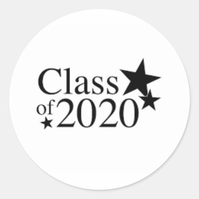 Adesivo Classe de 2020 Stickers (Frente)