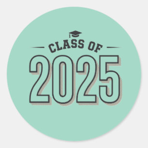 Adesivo Classe de 2025 Graduação Design Clássica Moderna R