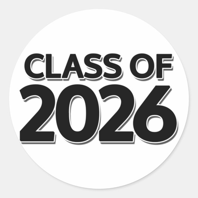 Adesivo Classe de 2026 (Frente)