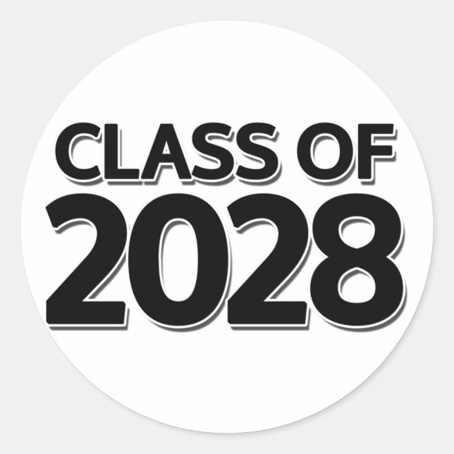 Adesivo Classe de 2028 (Frente)