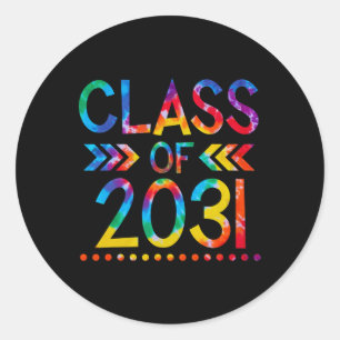 Adesivo Classe de 2031 - Tie dye Back to School of 20