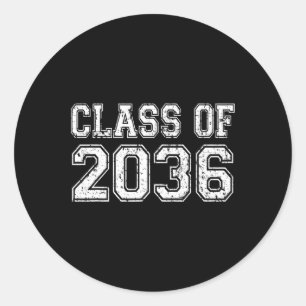 Adesivo Classe De 2036 Cresce Com A Vintage De Graduação