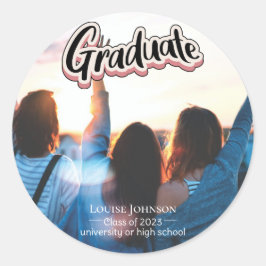 Adesivo Classe de anúncio de gradação de 2023