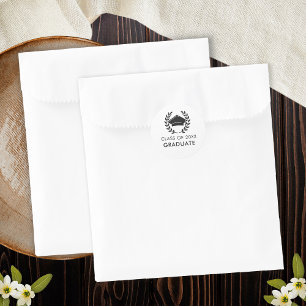 Adesivo Classe de Boné do Formando Moderno de Graduação 20