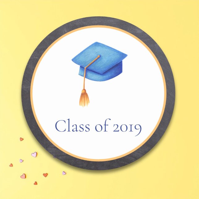 Adesivo Classe de Chapéu Azul Ceruliano (Criador carregado)