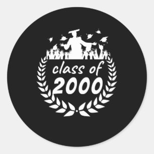 Adesivo classe de design de graduação ou reunião 2000 p