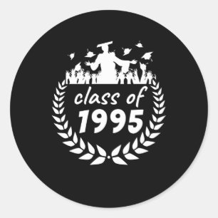 Adesivo classe de design de graduação ou reunião de 1995 p