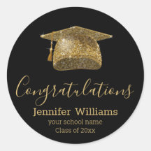 Classe de formando de ouro 2025 - na moda preto