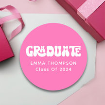 Classe De Formando Rosa Quente Retroativa De 2024