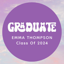 Adesivo Classe De Formando Roxo De 2024