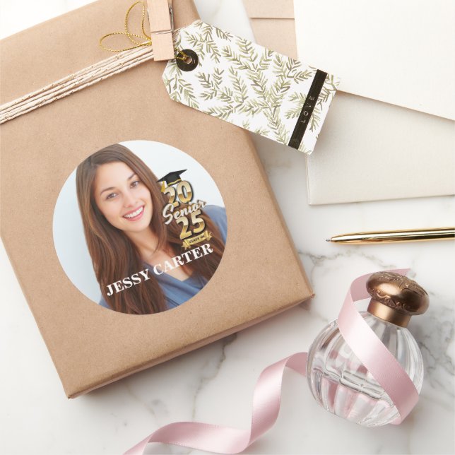 Adesivo Classe de Foto do Formando para Mais velho de grad (Presentear)