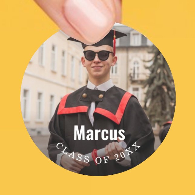 Adesivo Classe de Foto Graduação de 2025 (Criador carregado)