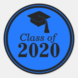 Adesivo Classe de Graduação Azul Preta 2024