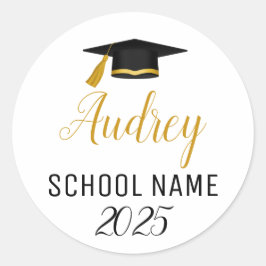 Adesivo Classe de Graduação de 2025 Etiquetas/Festa de for