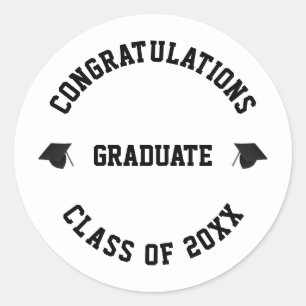 Adesivo Classe de graduação de classe de nome personalizad