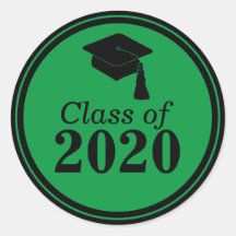 Classe de Graduação Verde em Preto 2024