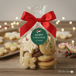 Adesivo Classe de Natal de Cor Personalizada Minimalista M