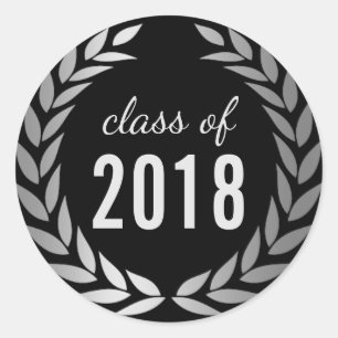 Adesivo Classe de prata moderna da graduação de 2018