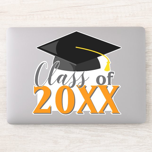 Adesivo Classe de QUALQUER Formando de Ano de Graduação de (Computador)