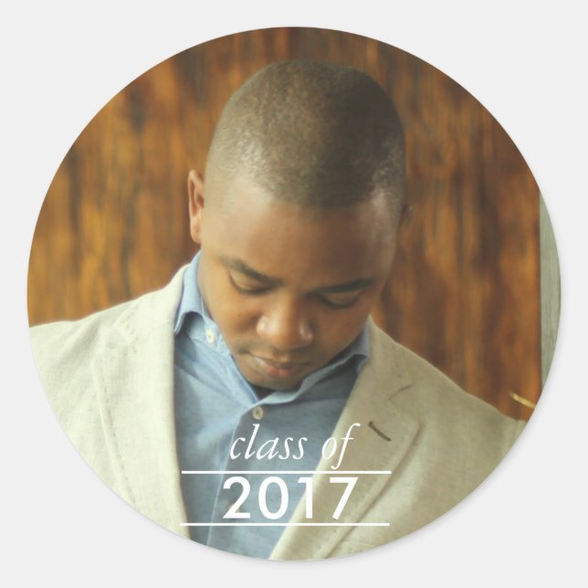Adesivo Classe de selagem de envelope de Formando 2017 (Frente)