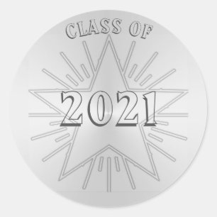 Adesivo Classe do dia 2021 de graduação pela estrela de