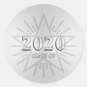 Adesivo Classe do dia de graduação de Janz Silver Star 2