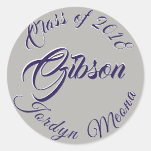 Adesivo Classe do selo 2018 da graduação de Jordyn Gibso