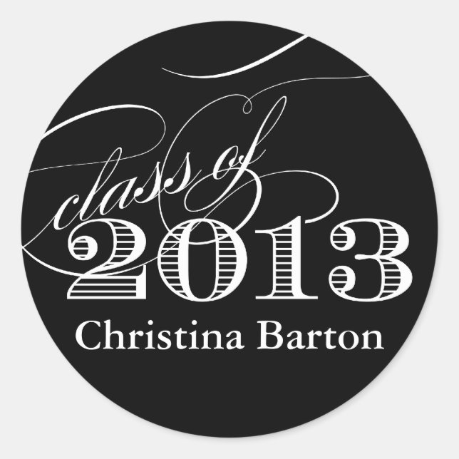 Adesivo Classe do Sticker 2013 - Personalize-o! (Frente)