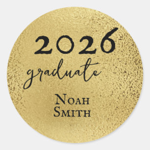 Adesivo Classe Dourada Elegante de Graduação 2023