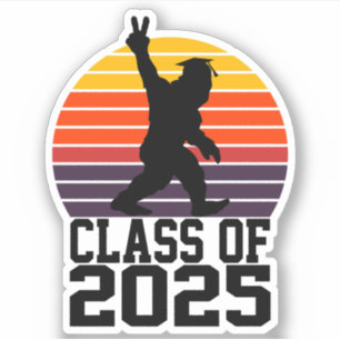 Adesivo Classe Funny Bigfoot de 2025 - Graduação 2025