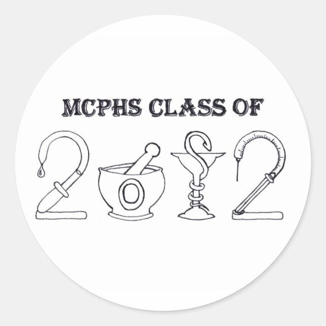 Adesivo Classe MCPHS de 2012 (Frente)