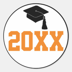Adesivo Classe Preta e Laranja de Graduação 2019