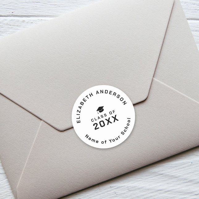 Adesivo Classe Simples Moderna de Graduação 2024 (Criador carregado)