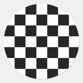Adesivo Classic black checkerboard
