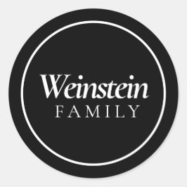 Adesivo Classic Family Name Purim Sticker