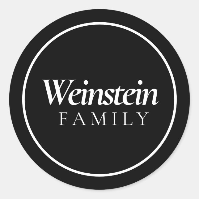 Adesivo Classic Family Name Purim Sticker (Frente)