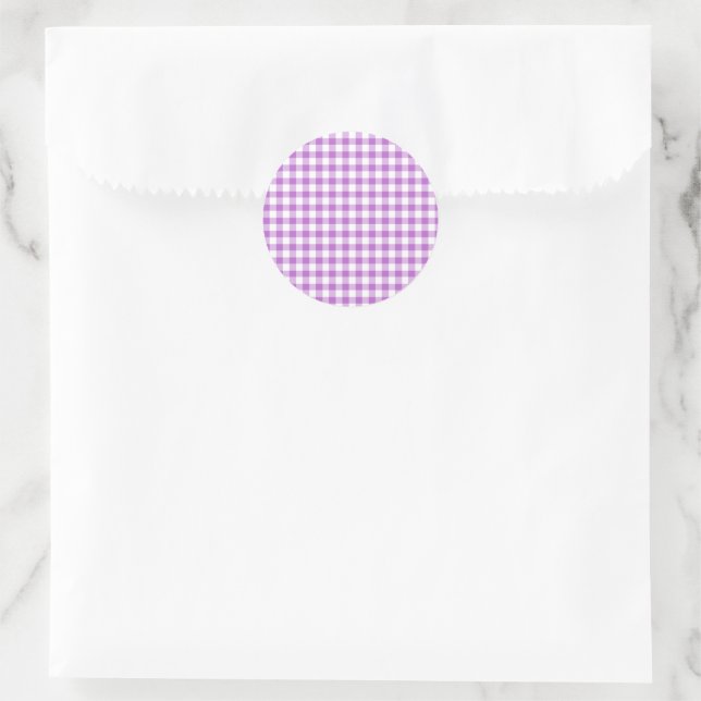 Adesivo Classic Gingham Orchid Purple (Bolsa)
