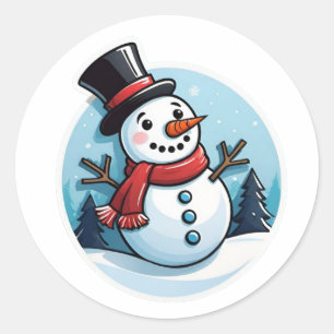 Adesivo Classic Happy Snowman
